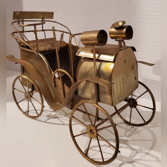 Vintage Copper Old Car Model Figure - Picture 7 of 10